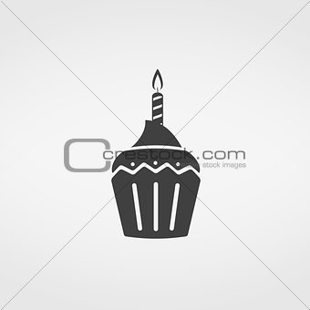 Birthday Cupcake Icon
