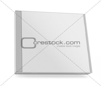 collection of various blank white paper cd box on white backgrou