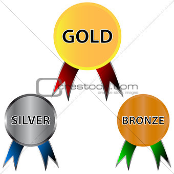 Set of medals