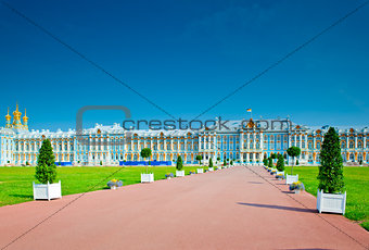 famous Catherine Palace in St. Petersburg