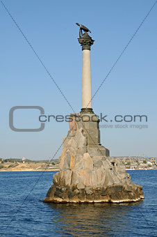 Monument to the scuttled ships in Sevastopol. Crimea. 