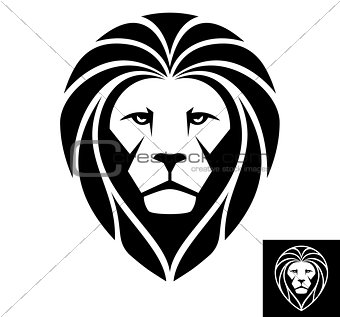 Lion Head Icon - Illustration