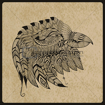 Vector Tattoo Eagle Head