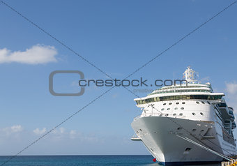 Cruise Ship and Copy Space