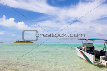 boat and island view