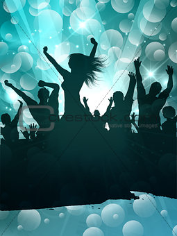 Grunge party people background
