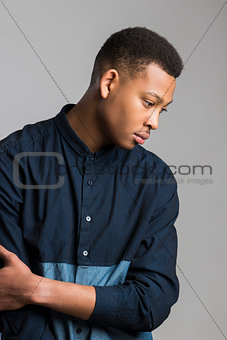Young male fashion model