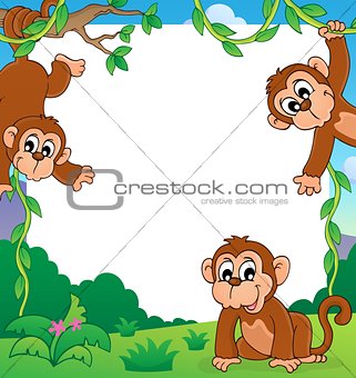 Monkey thematic frame 1