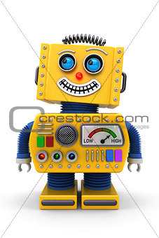 Smiling toy robot