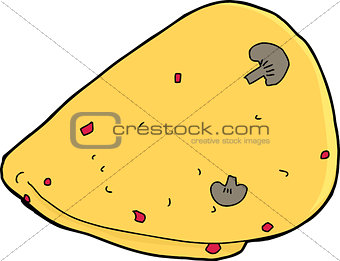 Isolated Omelet