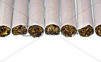 row of cigarettes 