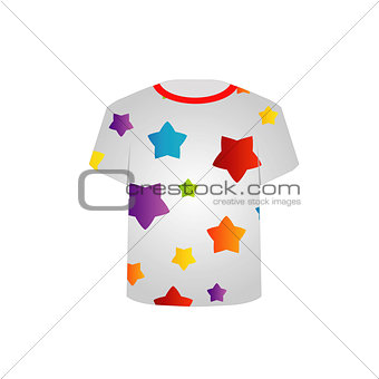 Printable tshirt graphic- Colorful stars