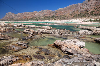 Balos lagoon of Crete, Greece