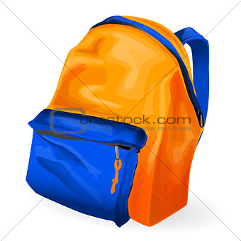 Illustration of school bag