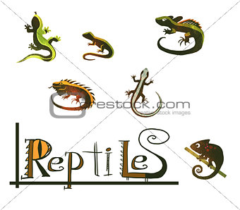 Reptiles icons