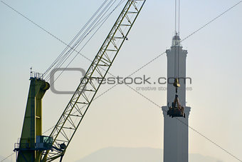 Cranes in Genoa