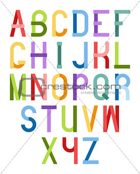 Colorful font