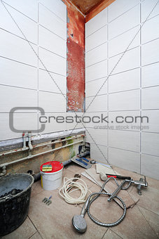 repair in the bathroom