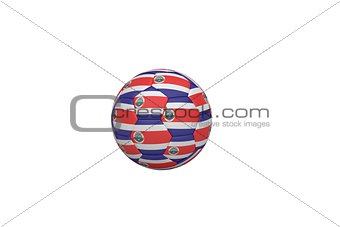 Football in costa rica colours