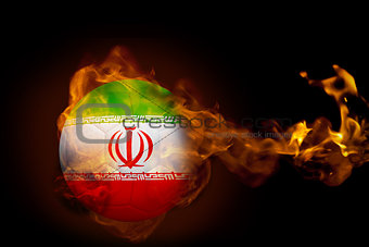 Fire surrounding iran ball