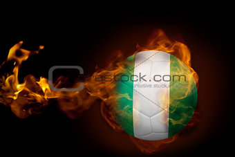 Fire surrounding nigeria ball