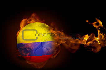 Fire surrounding colombia ball