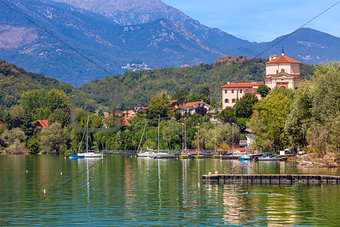 Lake Avigliana in Northern Italy.