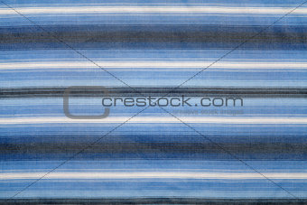 Blue striped fabric