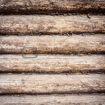 Weathered wooden logs