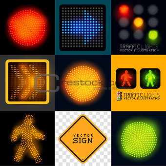 Vector Tracffic Lights Collection