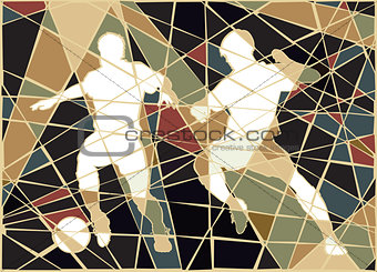 Soccer stars mosaic