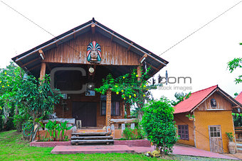 Bungalow on countryside style at northern of Thailand