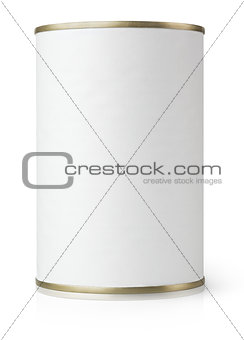 Tin Can isolated on white