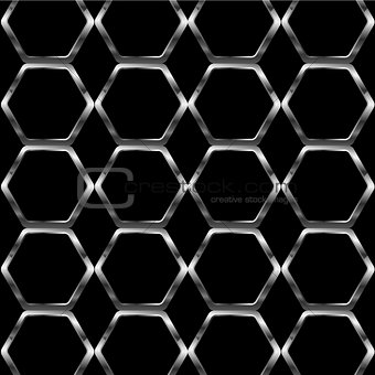 Silver honey cell background