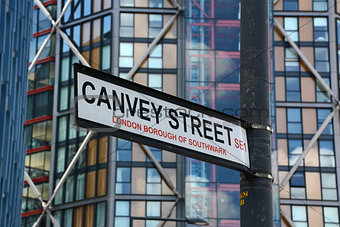 Canvey Street street sign