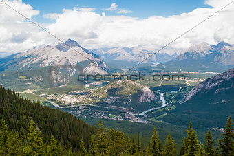 Aerial view of Banff