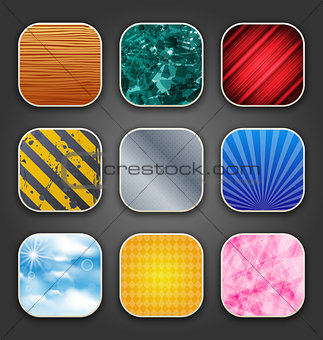 Backgrounds with texture for the app icons