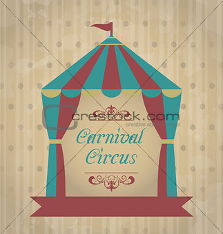 Vintage carnival poster for your advertising