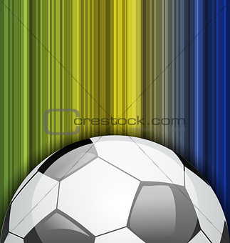 Background with soccer ball, Brazil 2014 football championship