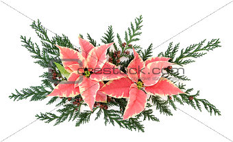 Poinsettia Flower Decoration