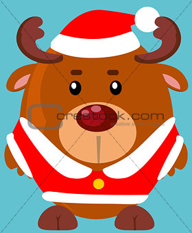 Cute cartoon reindeer