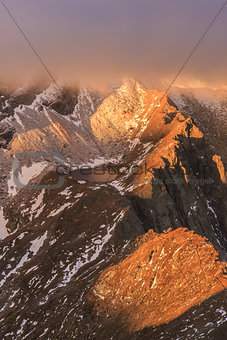 Caltun lake in Fagaras Mountains