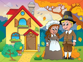 Thanksgiving pilgrim theme 5