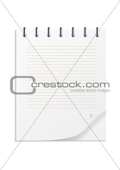 Notebook on a spring