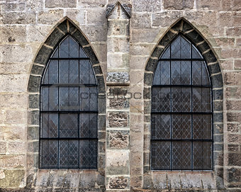 Old church window showing much detail and texture
