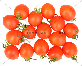 Group of ripe red tomatos