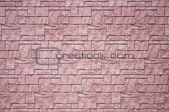 Wall made from decorative stones.