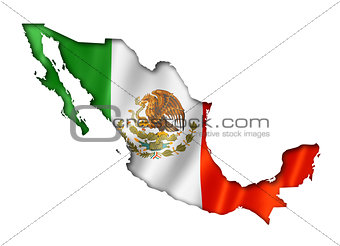 Mexican flag map