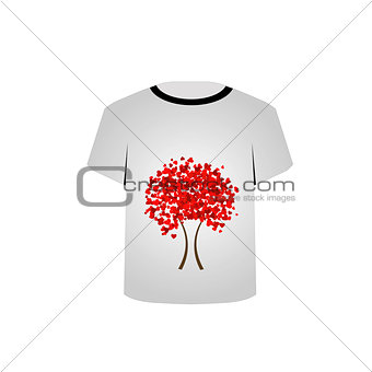 Printable tshirt graphic- Heart tree