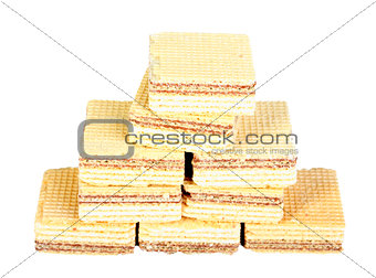 Yellow sweet waffles